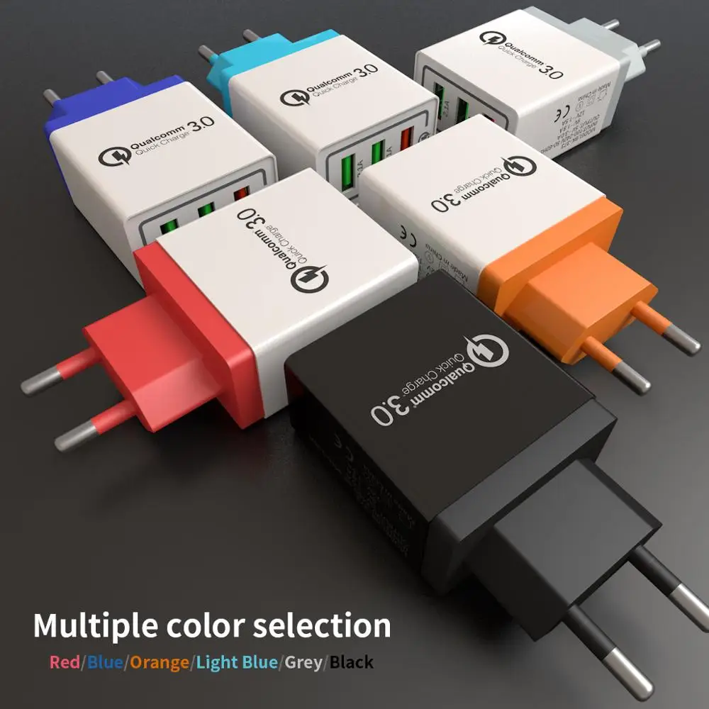 USB Quick charge 3 0 быстрый мобильный телефон зарядное устройство адаптер вилка
