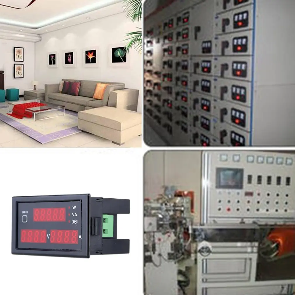 

DL69-2048 Digital Multi-function Meter Voltmeter Ammeter High Precision Stable And Durable Voltmeter Ammeter AC200-450V