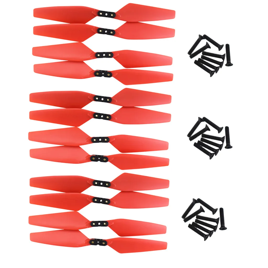 12 шт. Пропеллер для квадрокоптера MJX Bugs 4 Вт B4W EX3 D88 HS550 с красным лезвием бесщеточные аксессуары для дрона