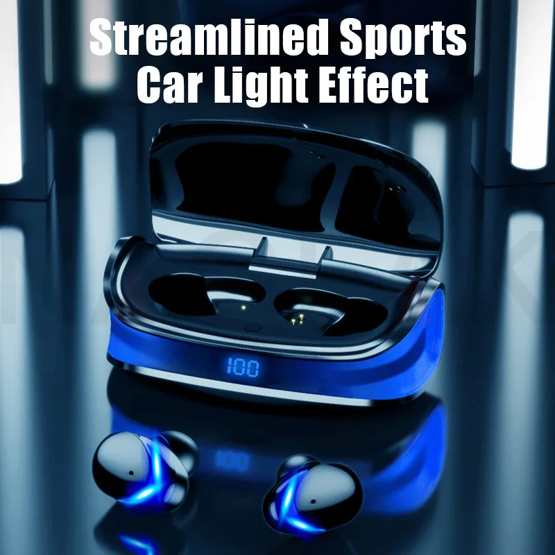 

TWS Bluetooth 5.0 Earphones Wireless Bluetooth Headphone Noise Cancelling 9D HiFi Stereo Sport Headset Handsfree With Microphone