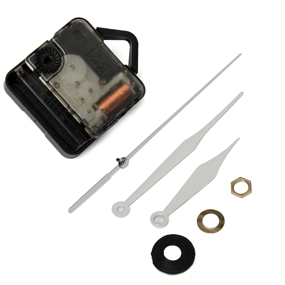 Горячая продажа автомобильные белые руки кварцевые часы Настенный механизм