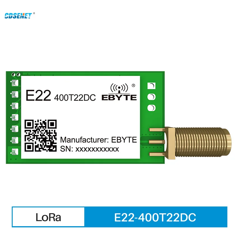 

SX1262 433 МГц 470 МГц LoRa широкополосный спектр 22 дБм беспроводной модуль большой радиус действия 5,5 км маленький размер низкая мощность CDSENET ...