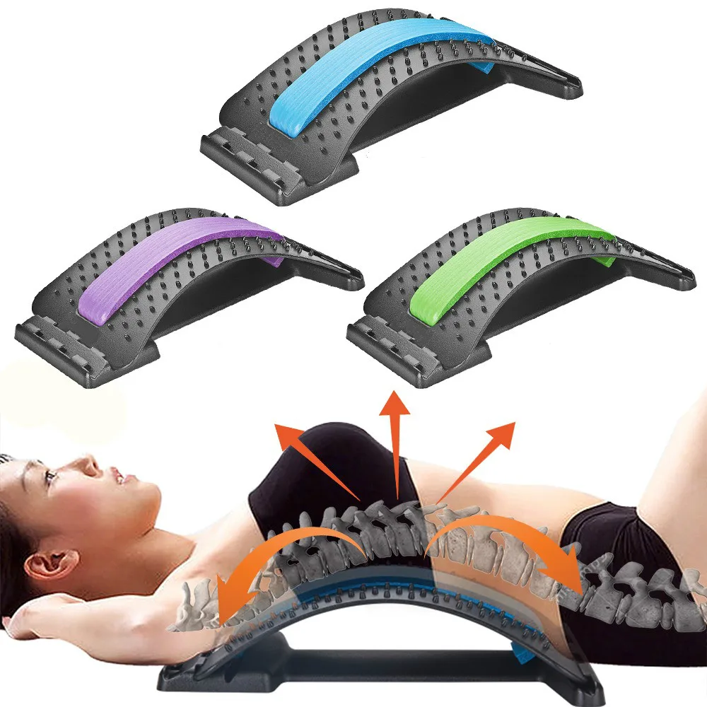 

Back Massager Stretcher Equipment Massage Tools Magic Stretch Fitness Lumbar Support Relaxation Spine Pain Relief