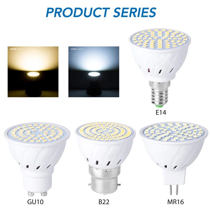 Кукурузы светильник освещения теплый белый/белый светодиодный бар