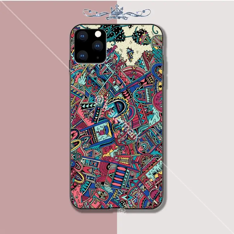 Роскошный чехол для телефона Galaxy Space с узором Iphone 5s Se 6 6s 7 8 Plus X Xs Max Xr 11 Pro