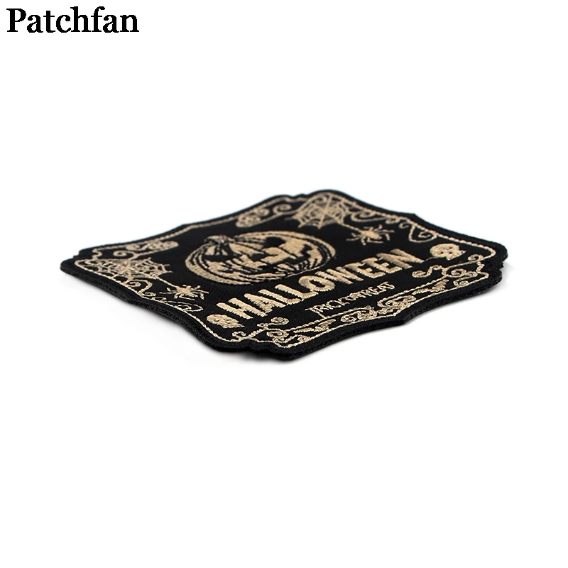 Patchfan Хэллоуин гладить на патчи для одежды бесплатная доставка зимние плотные
