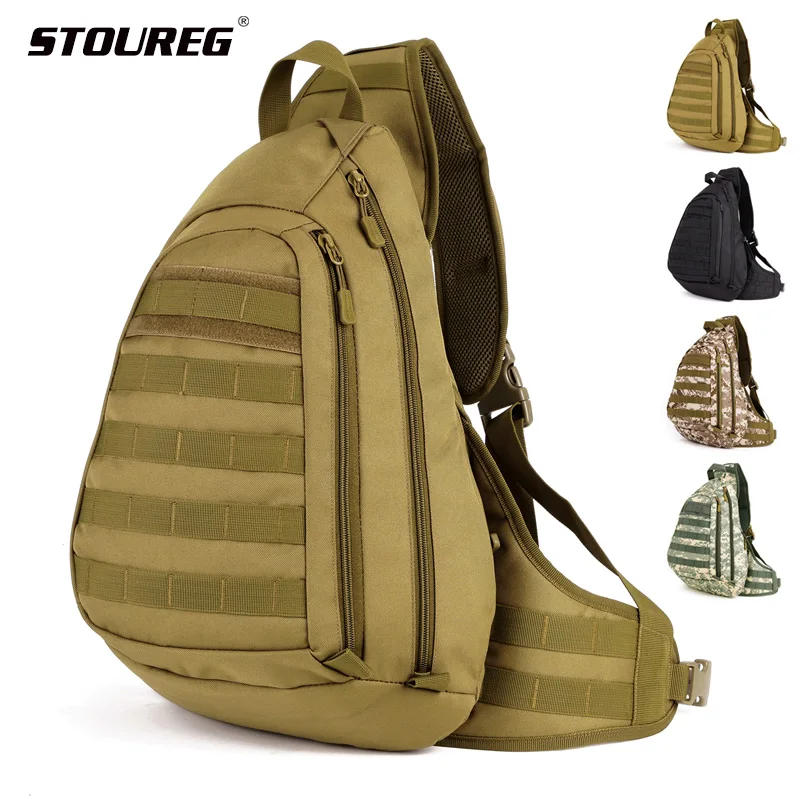 

Men Army Tactical Shouder Bag,Sports Camping Hiking Fishing Backpack Sling Crossbody Molle Bags,Outdoor Military Shoulder Bag