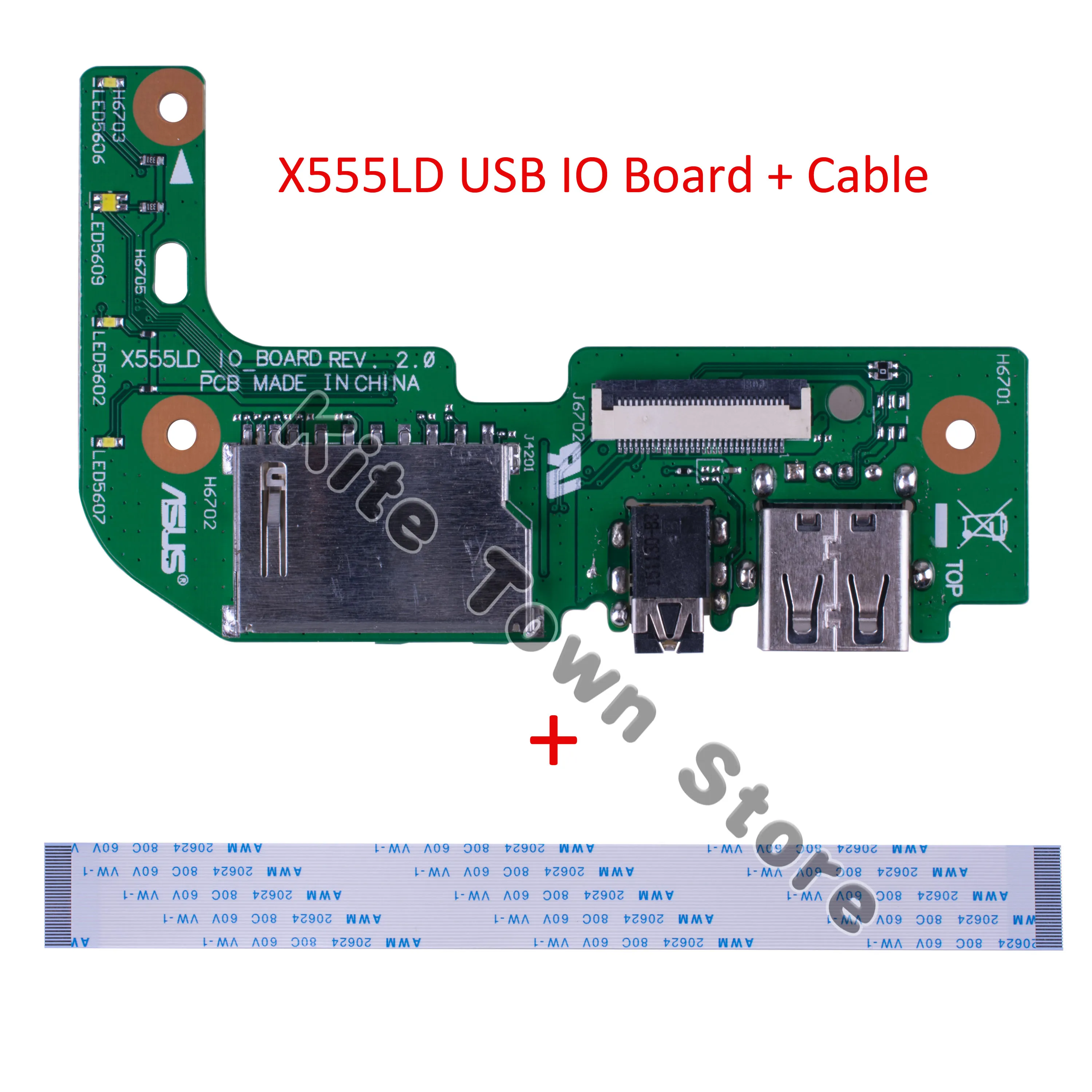 Жесткий диск HDD USB IO плата для Asus X555L X555LD W519L A555L X554L REV 3 3/3 6|Компьютерные кабели и