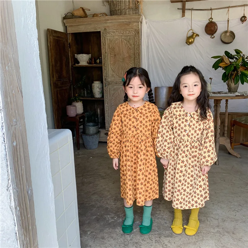 

Girl Dress Kids Baby Gown 2021 Beautiful Winter Autumn Plus Thicken Outwear School Toddler Long sleeve Uniform Children Clothing