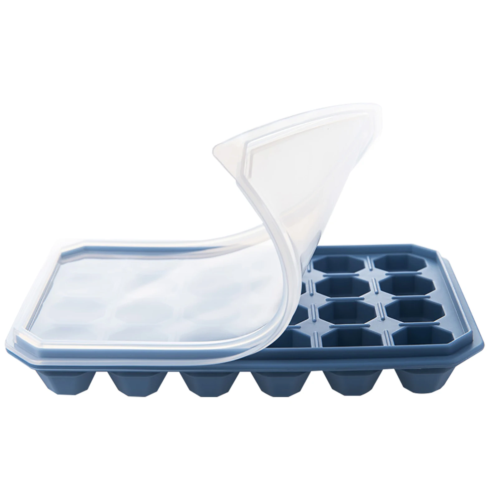 

2pcs/pack Non Spill Silicone Summer With Lid Ice Tray Pudding Stackable DIY 24 Grids Bar Easy Release For Freezer Jelly Drinks