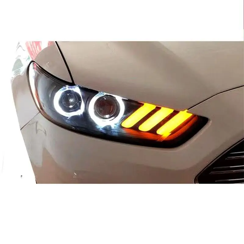 Drl Luces Para Auto Assessoires Led боковой сигнал поворота Автомобильные фары Задние в сборе 13 14