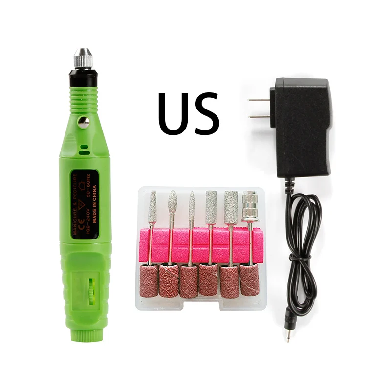 GJ1451GUS Acrylic Nail Drill USB Electric Apparatus for Manicure Gel Cuticle Remover Milling Drill Bits Pedicure Machine Nail Art Cutters - Цвет: GJ1451GUS