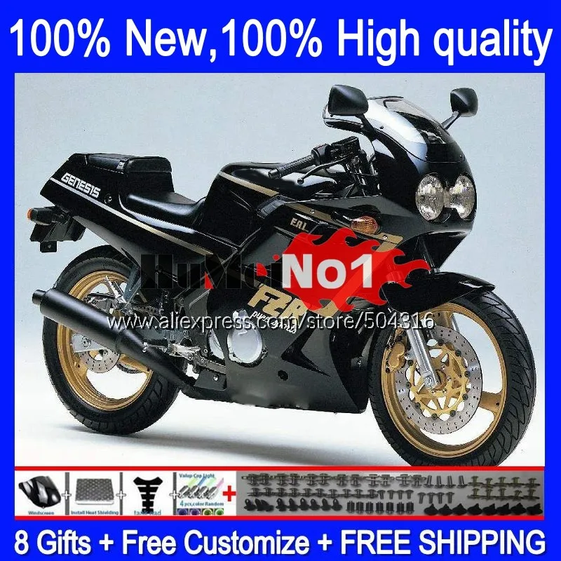 

FZR250RR For YAMAHA FZR250 FZRR FZR 250 R RR 250R 147MC.60 FZR-250 90 91 92 93 FZR250R 1990 1991 992 1993 Fairings Black golden