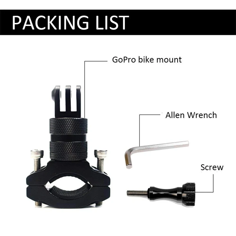 Алюминиевое Крепление на руль велосипеда для GoPro 360 градусов Поворотная стойка