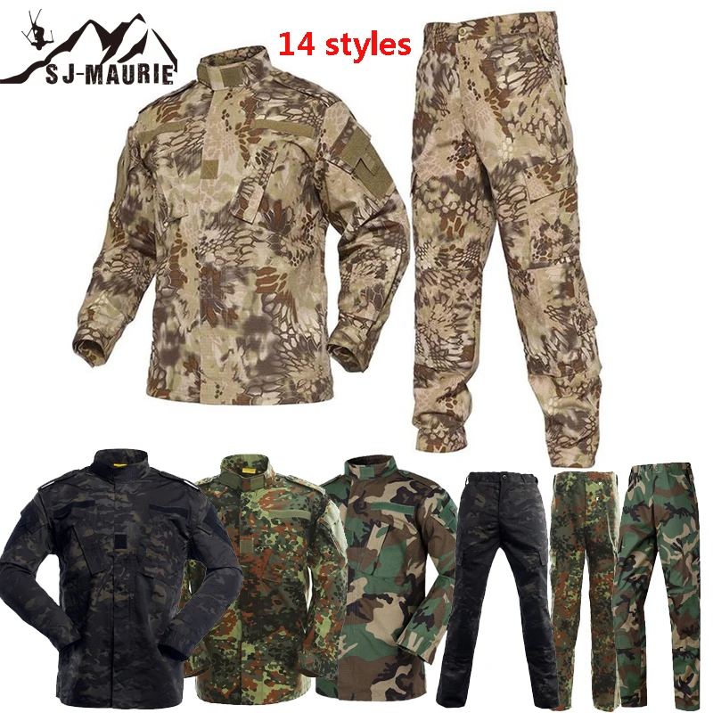 Тактическая одежда страйкбол военная армейская боевая униформа мужская куртка и