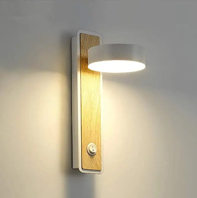 

Led Wall Lamp Bedside Book Lamp Reading Light 350 Degree Rotating Wall Night Lighting Sconeces Fixtures