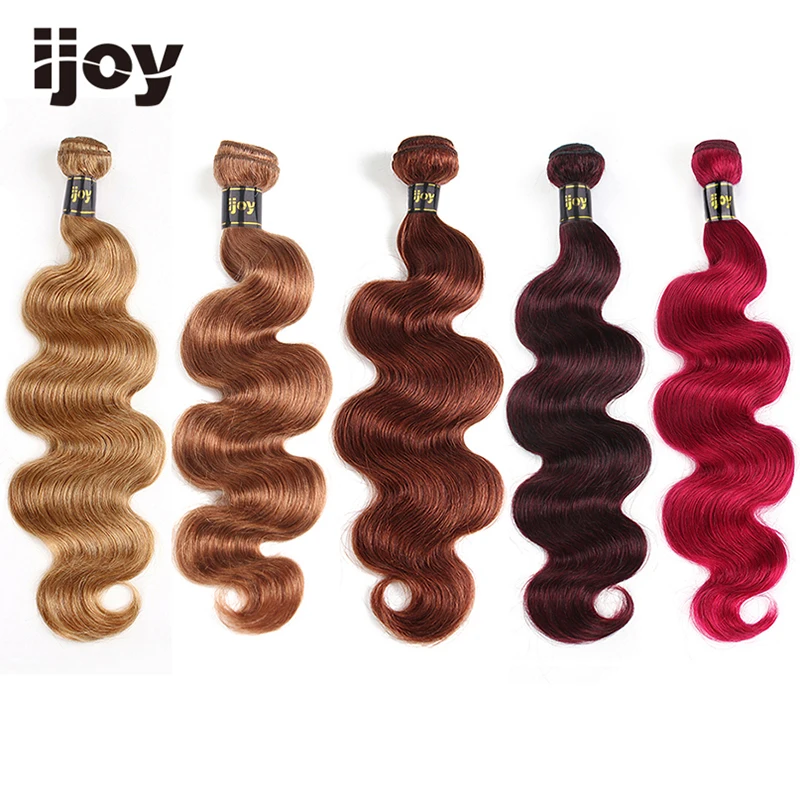 Натуральные кудрявые пучки волос объемная волна Цветной пучки бразильский волос, наращивание волос Для чернокожих Для женщин 8-26 дюймов не ...