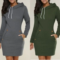 2021 new womens hooded high neck long sleeved sweater all match dress 5 colors s 5xl new large size womens sweater