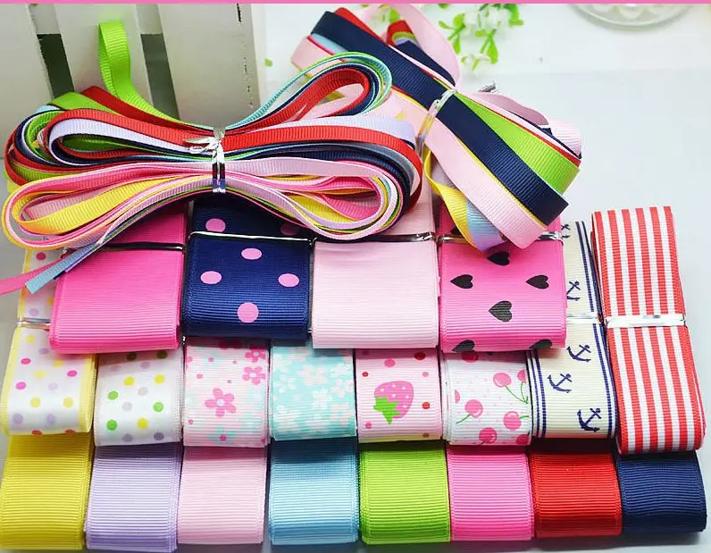 Набор лент для смешивания Diy девочка ребенок цвет розовый синий аксессуары для волос материал аксессуары набор для Diy лента для банта на волосы
