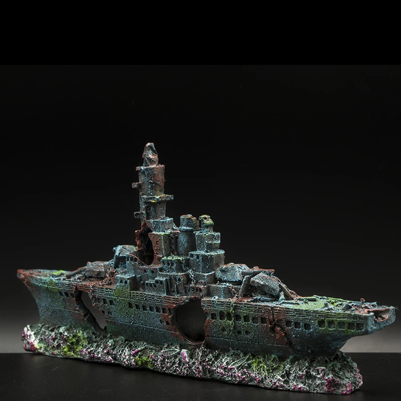 Новинка украшение для аквариума кораблик морской корабль разрушитель аквариум