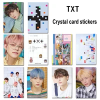 kpop txt minisode1run away double sides waterproof lomo cards post cards photocards for fans collection