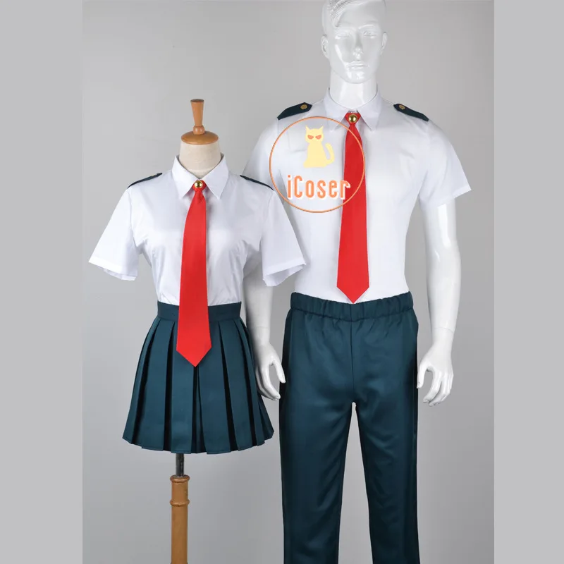 My Hero Academia School Uniform Midoriya Todoroki Bakugo Cosplay Costume Boku No Asui Tsuyu Himiko Toga Dress | Тематическая одежда