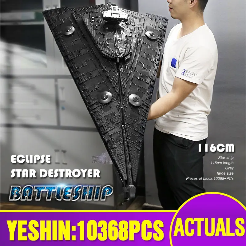 

21004 Star Plan Toys Building Blocks Bricks UCS Eclipse-Class Dreadnought Star Destroyer Set Assembly Model Kids Christmas Gifts
