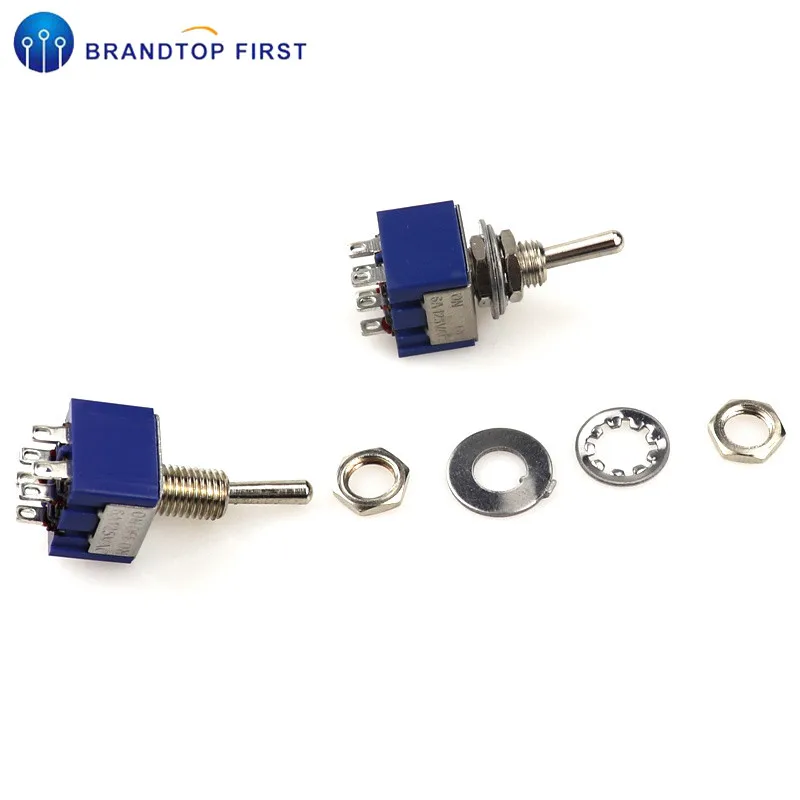 MTS 202 6A 125V AC 6 Pin ON Mini Toggle OFF ON|Выключатели| |