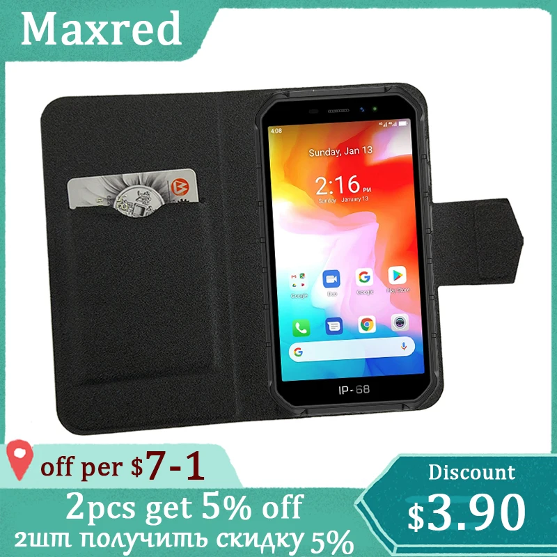 5 цветов Лидер продаж! Ультратонкий кожаный эксклюзивный чехол книжка Ulefone Armor X7