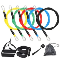 11 piece set of pull rope puller home fitness equipment resistance band strength training pectoral muscles