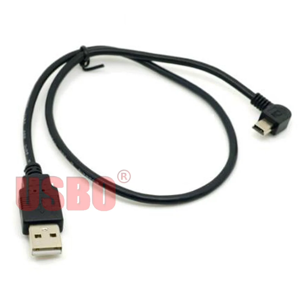 Разветвитель питания черный 0.5М мужской - USB 2.0 USB-A to Mini-USB 5P кабель для удлинения данных диска телефона короткая линия на.