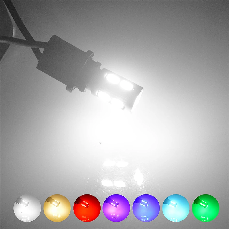 

100x T10 W5W 10 LED 5630 SMD168 Car Wedge Replacement Reverse Instrument Panel Lamp Bulbs For Clearance Lights 12V