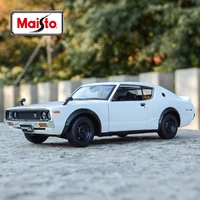 maisto 124 1973 nissan skyline 2000gt r kpgc110 static die cast vehicles collectible model car toys