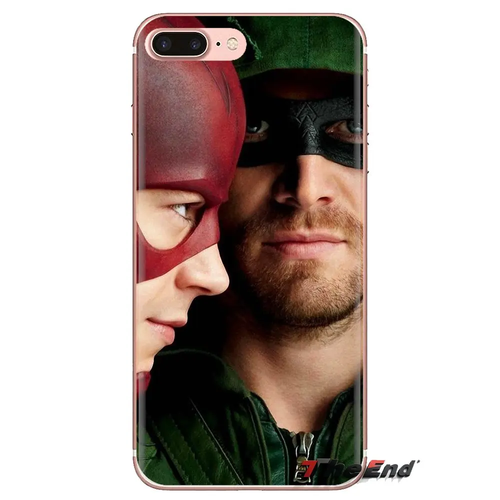 For iPhone XS Max XR X 4 4S 5 5S 5C SE 6 6S 7 8 Plus Samsung Galaxy J1 J3 J5 J7 A3 A5 TPU Case Justice League Green Arrow Oliver |