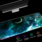 Прохладный XXL аниме Мышь колодки игровая клавиатура для компьютеров, чайные столики с подсветкой ковер индивидуальные 900x400mm коврик RGB для бойфренда подарок