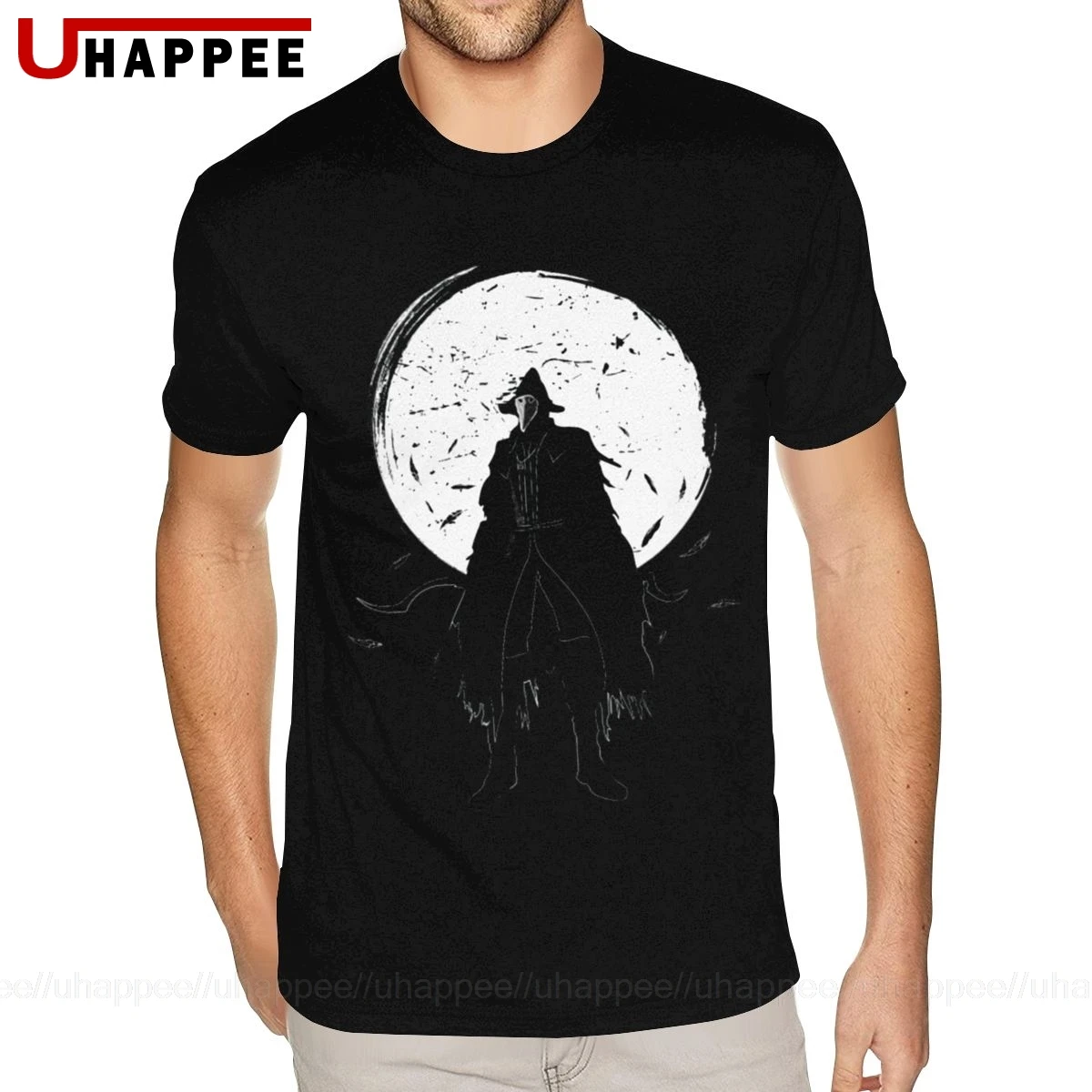 Мужские футболки Pride Eileen The Crow Bloodborne красная рубашка с круглым вырезом и короткими