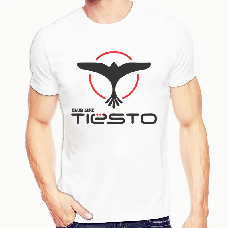 Tiesto DJ Music Футболка мужская Harajuku забавная Мужская футболка с рисунком Уличная в