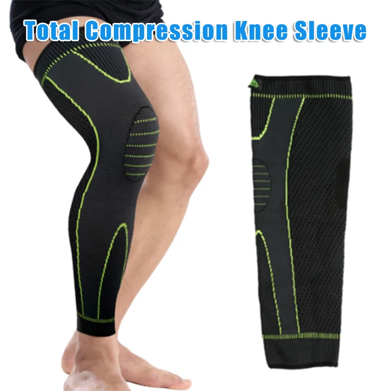 Горячие спортивные бег компрессионный наколенник рукав Поддержка эластичный