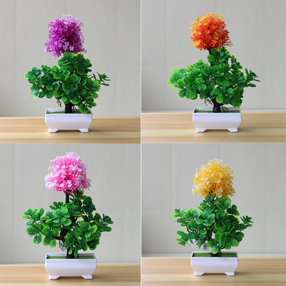 Луковый шар искусственный цветок Горшечное растение набор бонсай горшок богатое