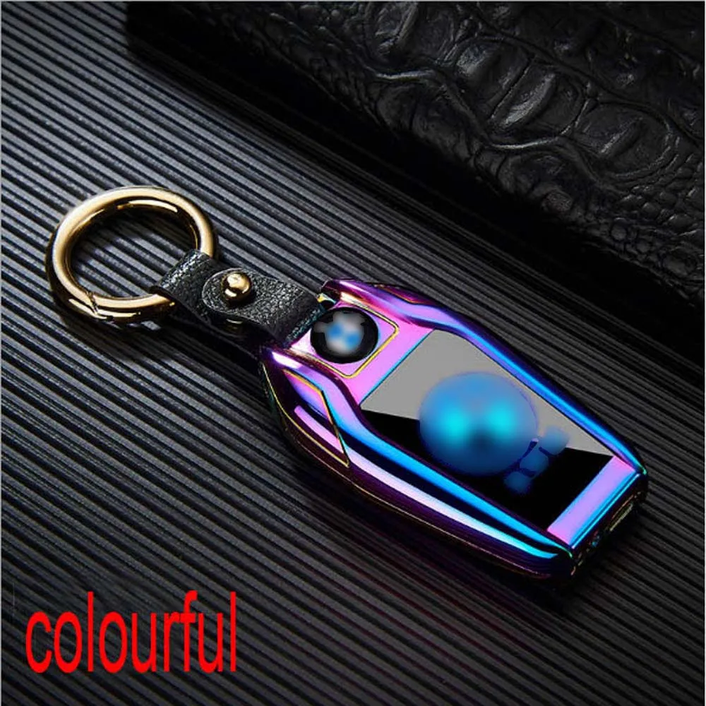 USB Зажигалка светодиодный экран Ключ Пряжка