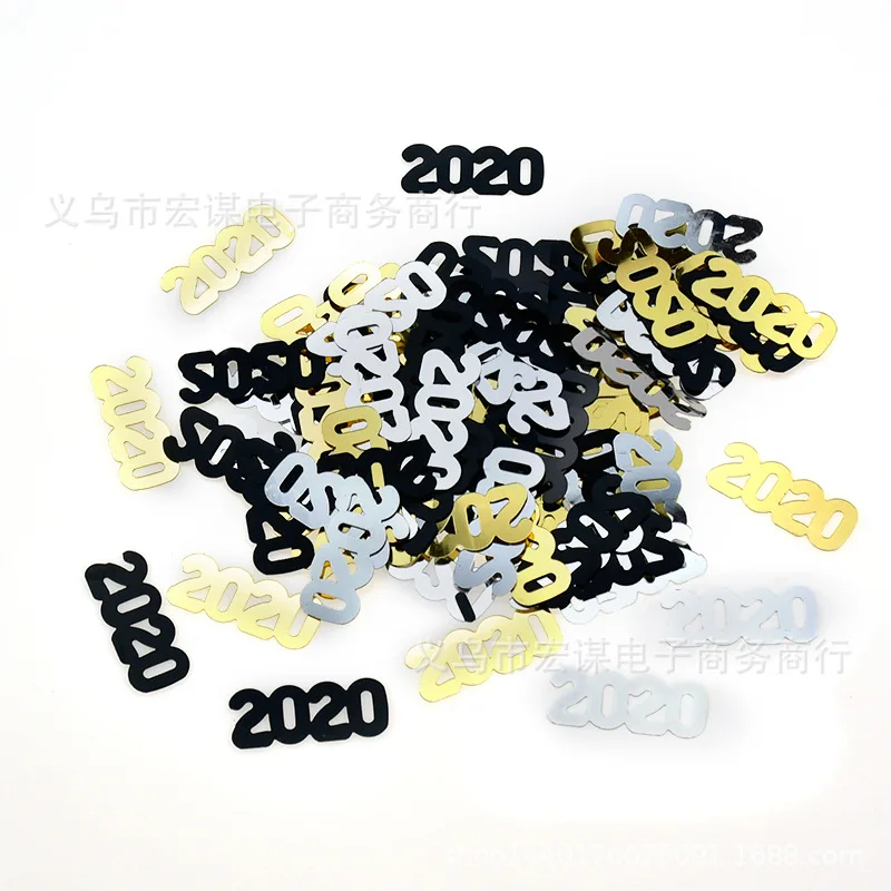 Счастливый новый год 2020/Счастливого Рождества/15 грамм блестки ПВХ плоские для DIY