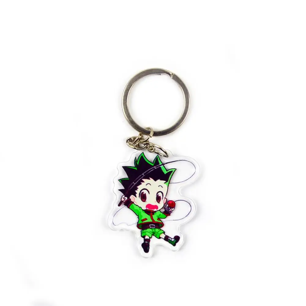 

New Hunter x Hunter Keychain Character Acrylic Pendant Key Chain Anime Fan Gift Decoration Collection Model Toy Keyring