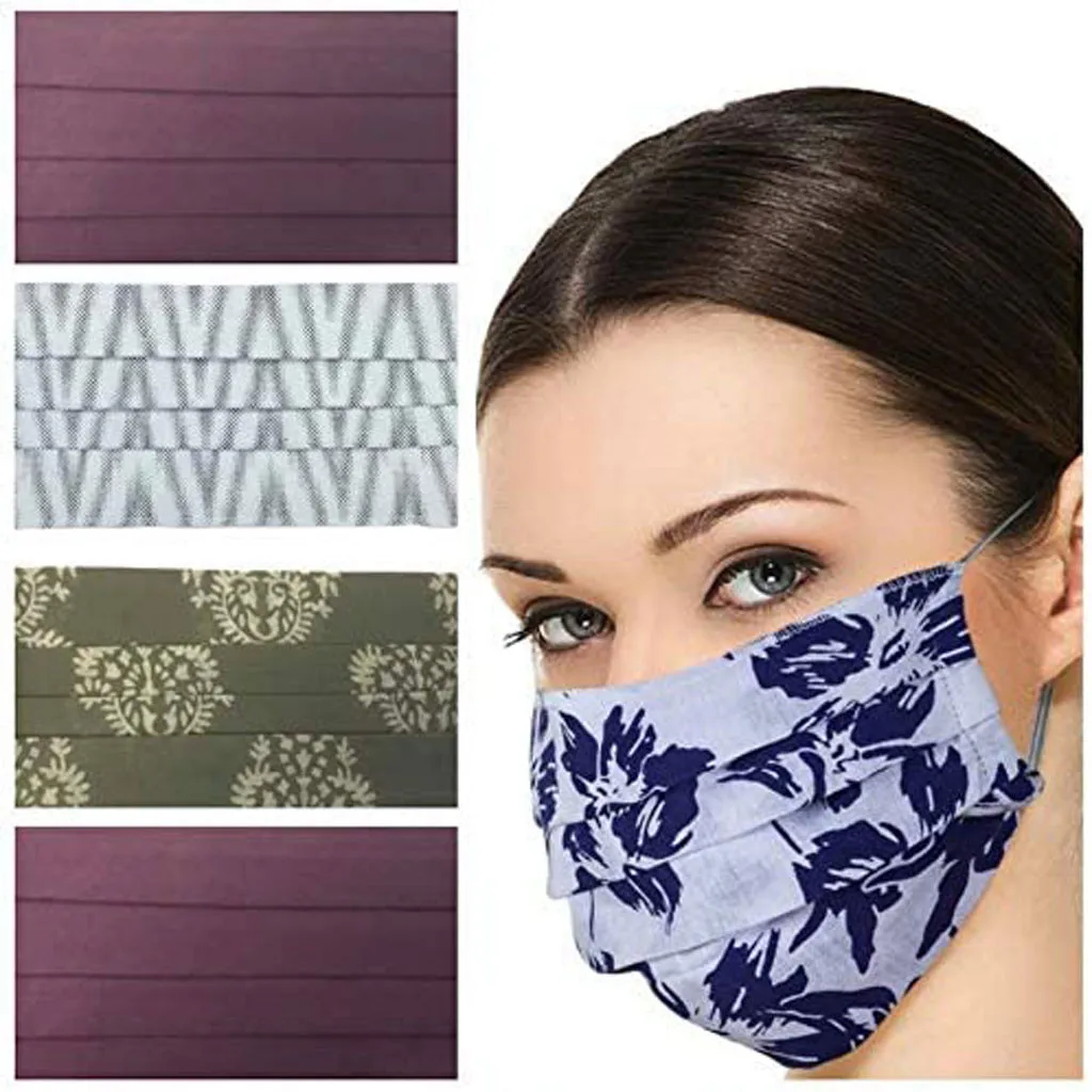 5 шт. Твердые медицинские маски для лица взрослых одноразовые моющиеся хлопковые