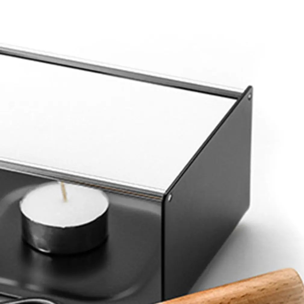 1 шт. двухголовая деревянная ручка мини антипригарный лоток для барбекю восковая