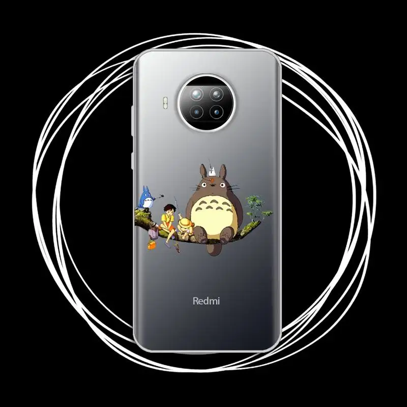 

Spirited Away Totoro Japan anime Phone Case Transparent for Xiaomi Redmi note 10 t 8 9 pro lite 11