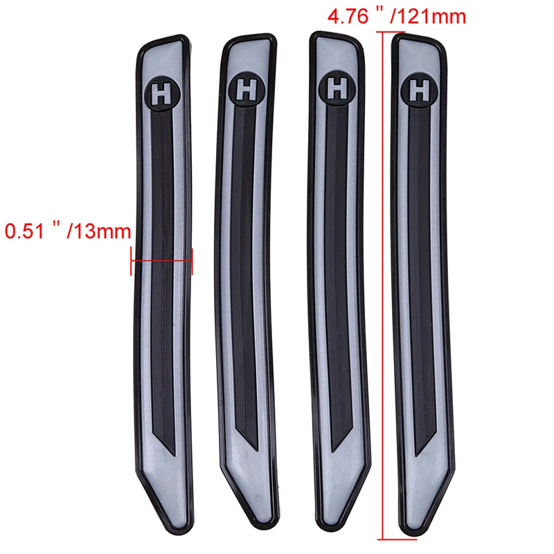 Posbay 4 шт/Автомобильная дверь бампер полоса Бампер протектор Резина большинство