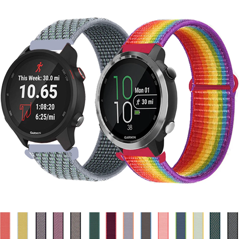 Нейлоновый ремешок-петля для смарт-часов Garmin шнур 2 2S/шнур SQ Music ремешок 22 мм 20