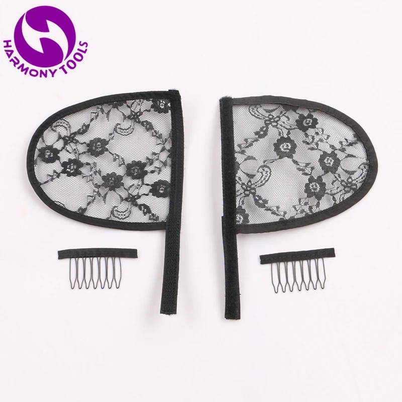 Заколки гребни для парика черные бежевые 5 шт.|Сетки волос| |