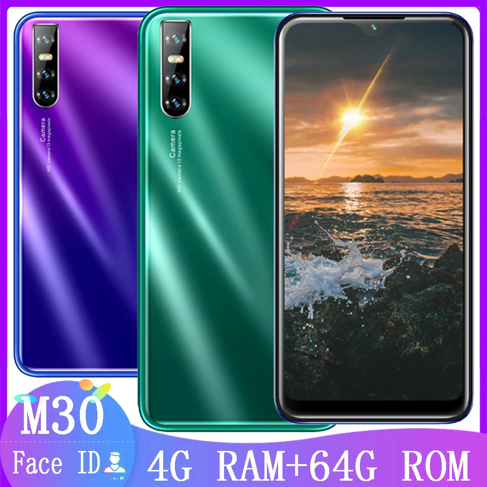 Смартфон M30 экран 6 26 дюйма 4 Гб ОЗУ 64 ПЗУ четыре ядра 13 МП разблокированный функция