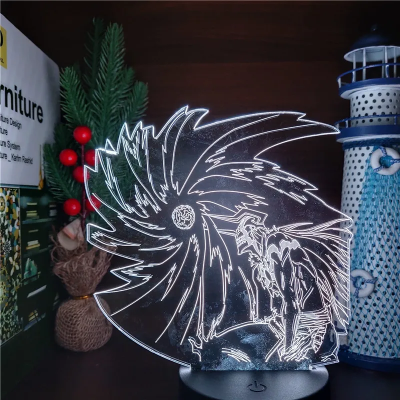 

Anime 3D Lamp BLEACH Kurosaki ichigo ban kai Led Nightlight Illusion Table Lamp Color Change Lampara For Bedroom Decor Kids Gift